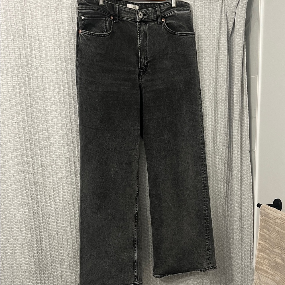 H&M Women's Black Wide Leg Jeans